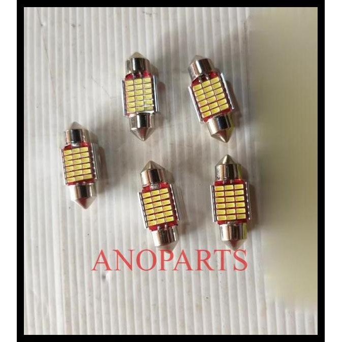 TERBARU LAMPU BOHLAM MOBIL BOHLAM PLAFON 12V MODEL LED WARNA PUTIH 