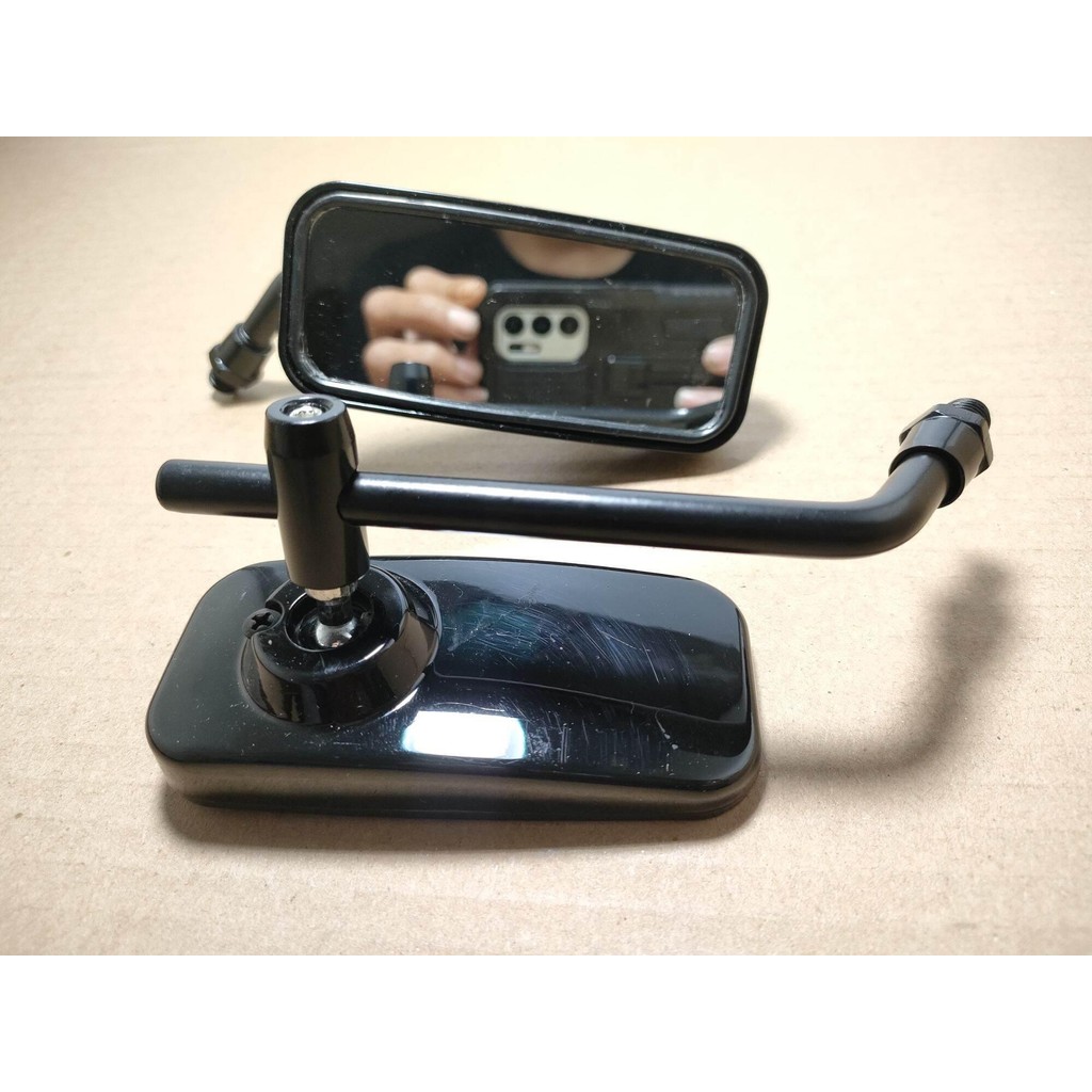 RPM Spion kotak variasi spion motor model daytona spion warna hitam universal Honda Yamaha Suzuki dr