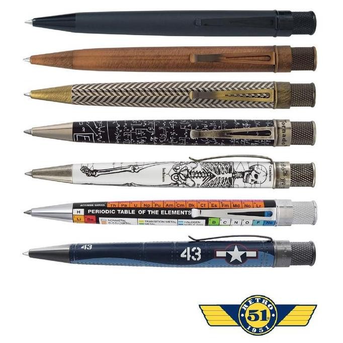 

RETRO 51 Tornado Rollerball Ballpoint Pen Vintage Metalsmith/ Pulpen