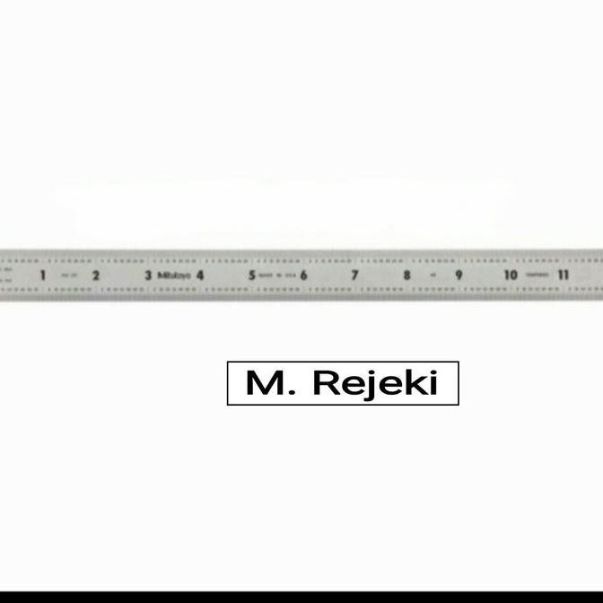 

TERMURAH - Penggaris Mitutoyo 60 cm 182-165 Stainless Steel Ruler Rulers 24 in