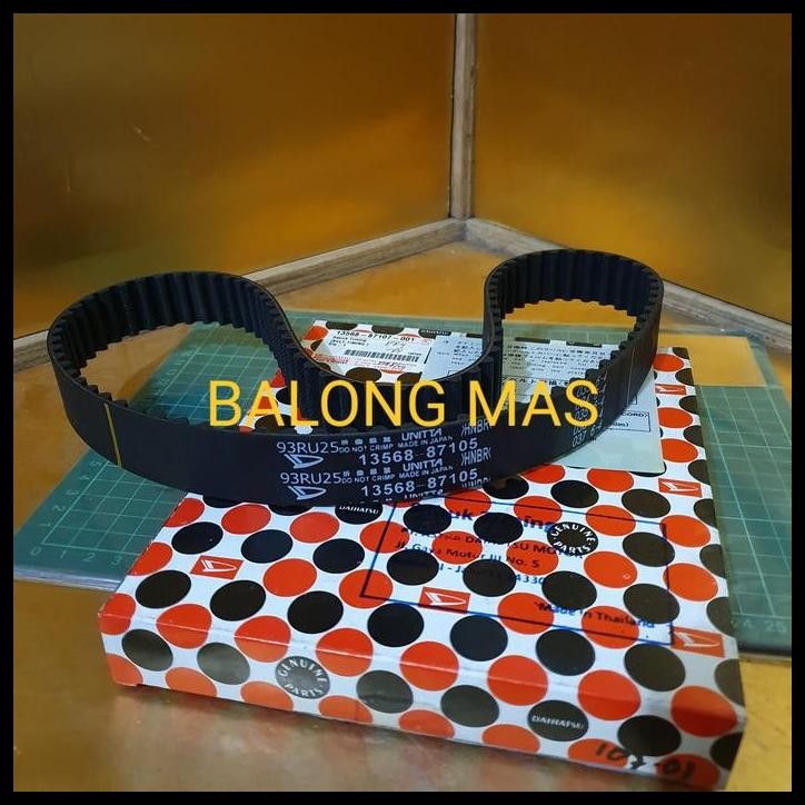 TERMURAH TIMING BELT DAIHATSU CLASSY ZEBRA 1.3 ESPASS ORI 13568-87107-001 JAPAN 