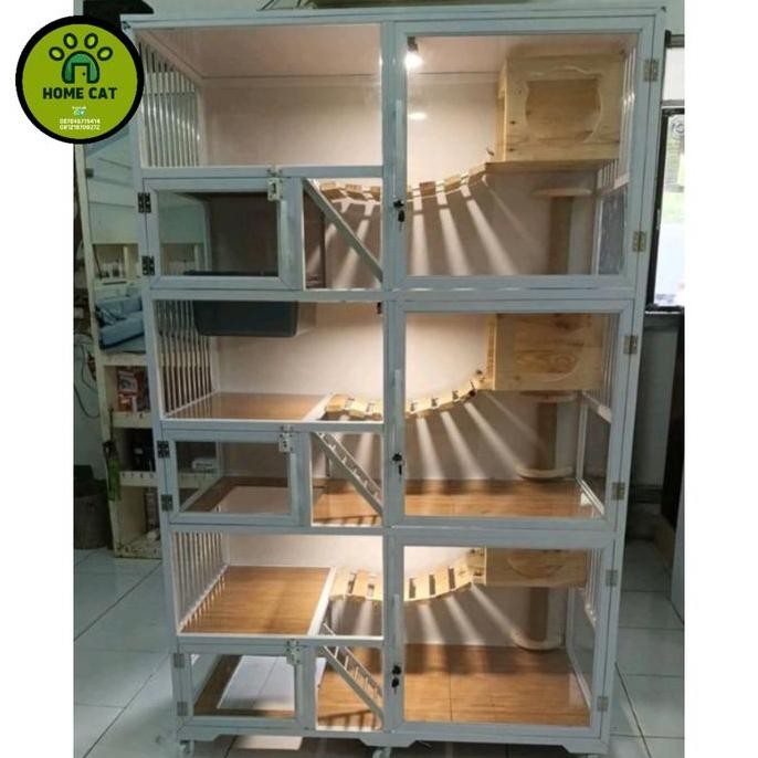 KANDANG KUCING 3 TINGKAT CAT CONDO