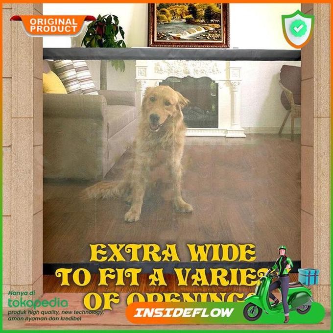 Pagar Penghalang Hewan Magic Gate Pintu Pembatas Anjing Kucing