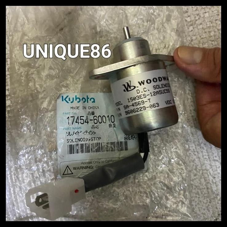 HOT DEAL SOLENOID ENGINE STOP 17454-60010 KUBOTA 