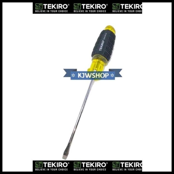 GRATIS ONGKIR OBENG - TEKIRO HAND SCREWDRIVER OBENG TANGAN MINUS GAGANG KARET 6X150MM TEKIRO PH2 X 1