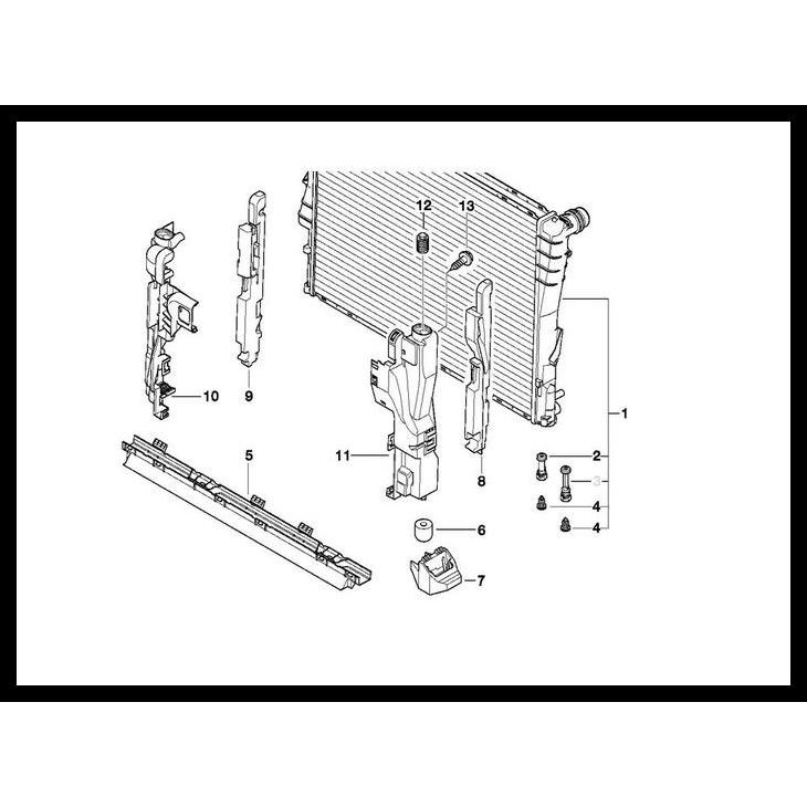 TERBARU RADIATOR BMW E46 318I 320I 325I 330I KOMPLIT 17119071518 