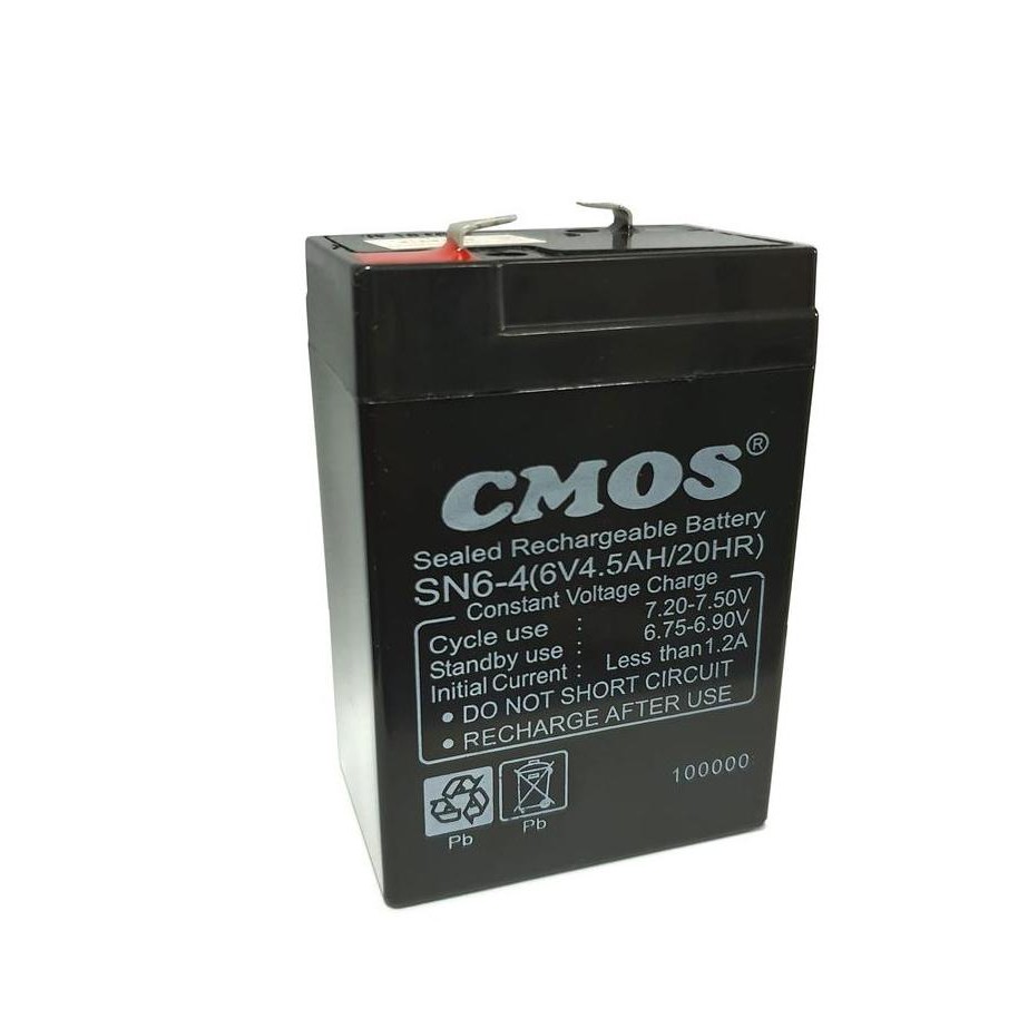 Batery Aki Emergency Lamp 6V Baterai Lampu Emergency Cmos Sn6-4
