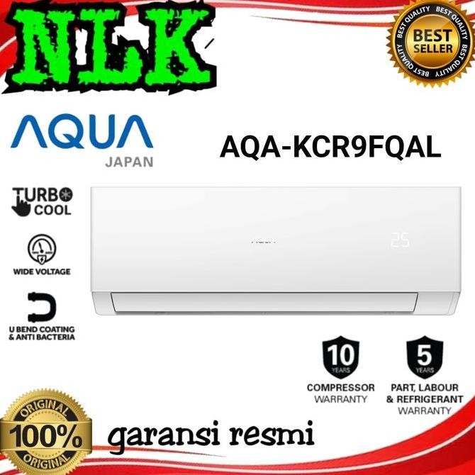 baru ac aqua japan aqa-kr9ans 1pk low watt - ac split anti karat hemat listrik