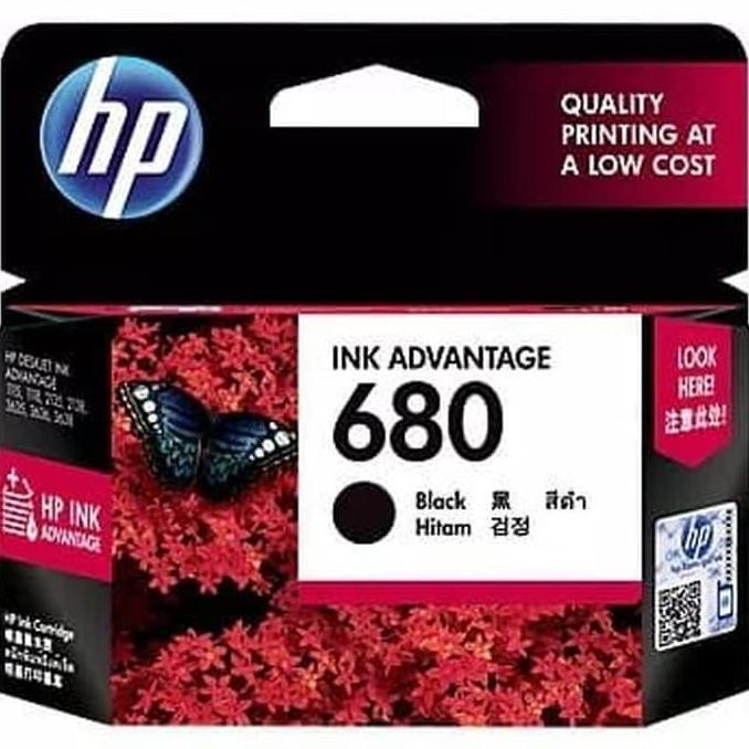 Catridge Hp 680 Black / Tinta Hp 680 Black / Hp 680 Black Original Printer New Stok