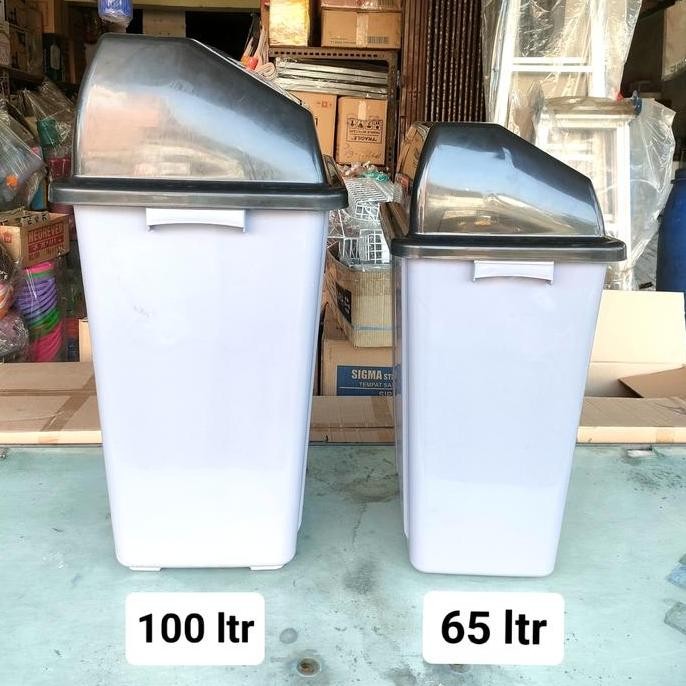 Stok Sj Tempat Sampah Besar Tutup 100Ltr/Tong Sampah Jumbo 100Liter/Bak Sampah