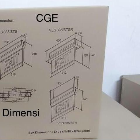 Lampu Exit Emergency / Exit Lamp / Emergency Exit Vitalite