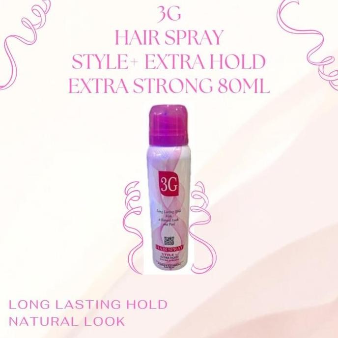Promo  Go - 3G Hair Spray Extra Hold Extra Strong  - Hair Spray 3G Aerosol