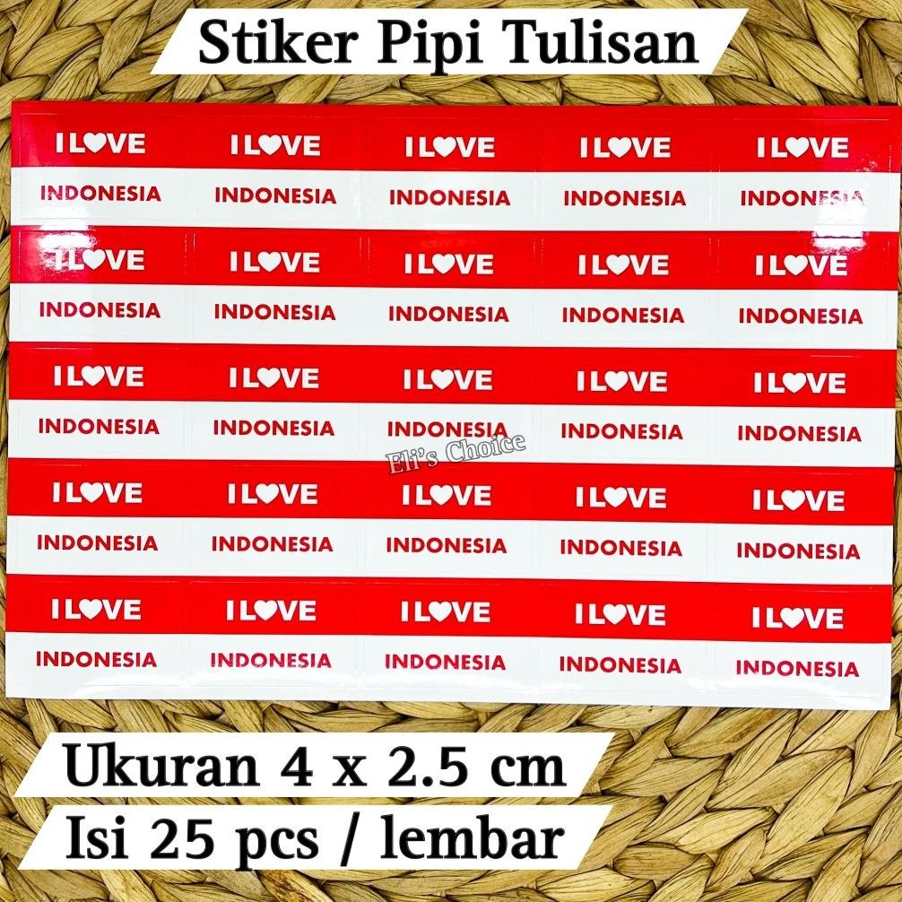 

Fs-6 [25 Pcs] Sticker Pipi Bendera Merah Putih / Stiker Tempelan 17 Agustus Kemerdekaan Indonesia Hut Ri