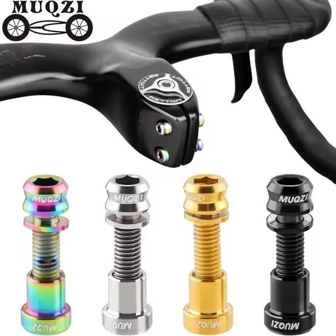SALE BAUT STEM SEPEDA TITANIUM MUQZI M5 X 19MM UNTUK STEM CARBON MTB ROADBIKE