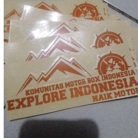 

Cutting sticker explore indonesia komunitas motor.box Murah SS'