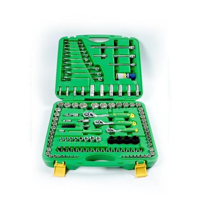 New Tekiro Socket Set 120Pcs Kunci Shock 1/4 3/8 1/2 Inchi 12PT Lengkap