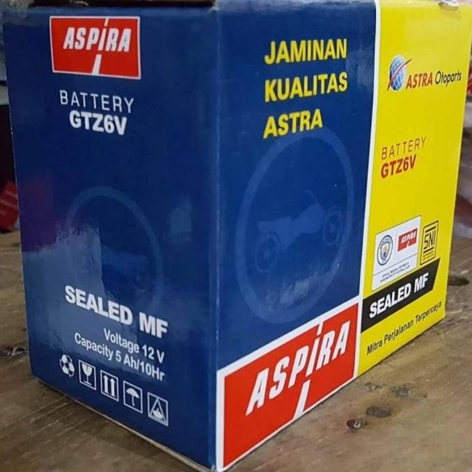Aki Motor Gtz6V Aspira Pcx 150 Adv Vario 150 160 Genio Aki Kering Honda Original Original
