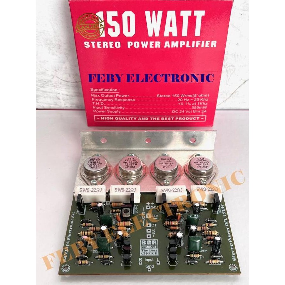 KIT DRIVER SUPER OCL 150 WATT JENGKOL TIP 2955 3055 POWER AMPLIFIER BELL BGR ORIGINAL ASLI