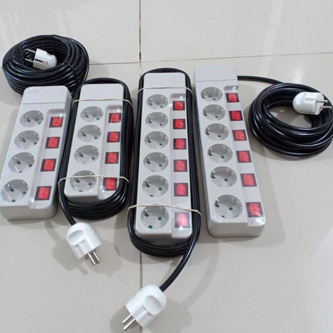 tersedia stop kontak uticon kabel hitam 4l 6l | saklar on/off kabel 2x1.5mm arde