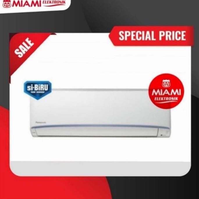 baru ac panasonic 1 pk si biru ln9wkj split standard garansi resmi