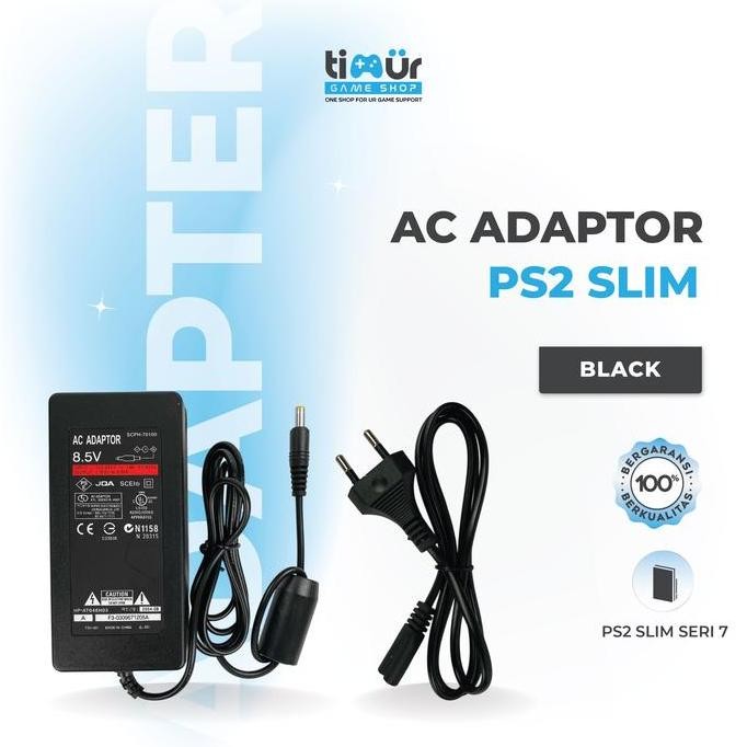 baru adaptor ac ps2 slim seri 70006 scph-70006 original ori pabrik sony