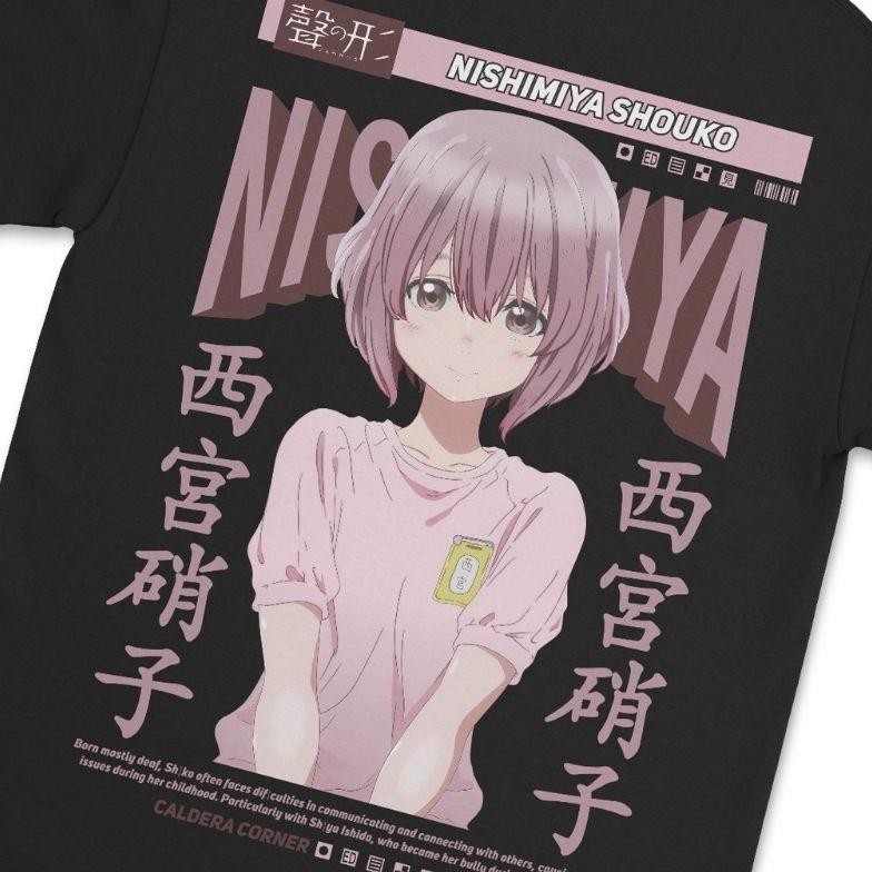 Promo Kaos Anime Koe No Katachi Nishimiya Shouko Shogakko Version Kaos Distro