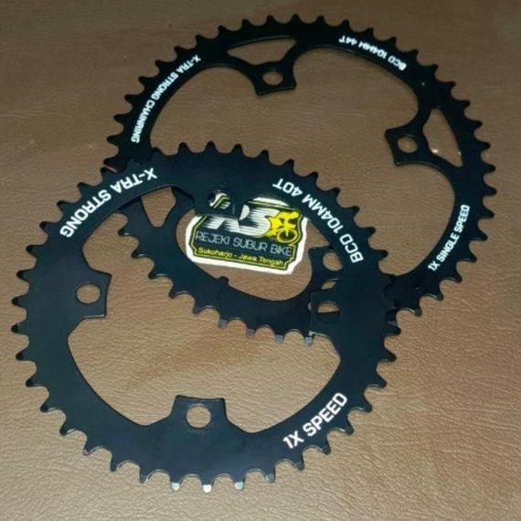 SALE CHAINRING CRANK SEPEDA BCD 104 UKURAN 40T 44T FIXIE BMX EXTRA STRONG