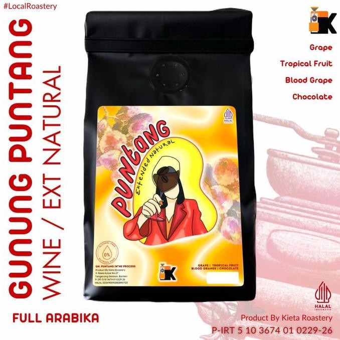 

READY KIETA ROASTERY BIJI KOPI ARABIKA RED WINE - GUNUNG PUNTANG 200GR SPECIALTY COFFEE