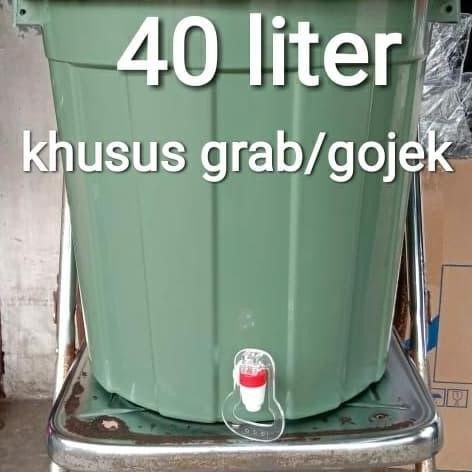 Tersedia Ember Kran + Tutup 24L 40L 80L - Untuk Wudhu, Cuci Tangan, Anti Virus