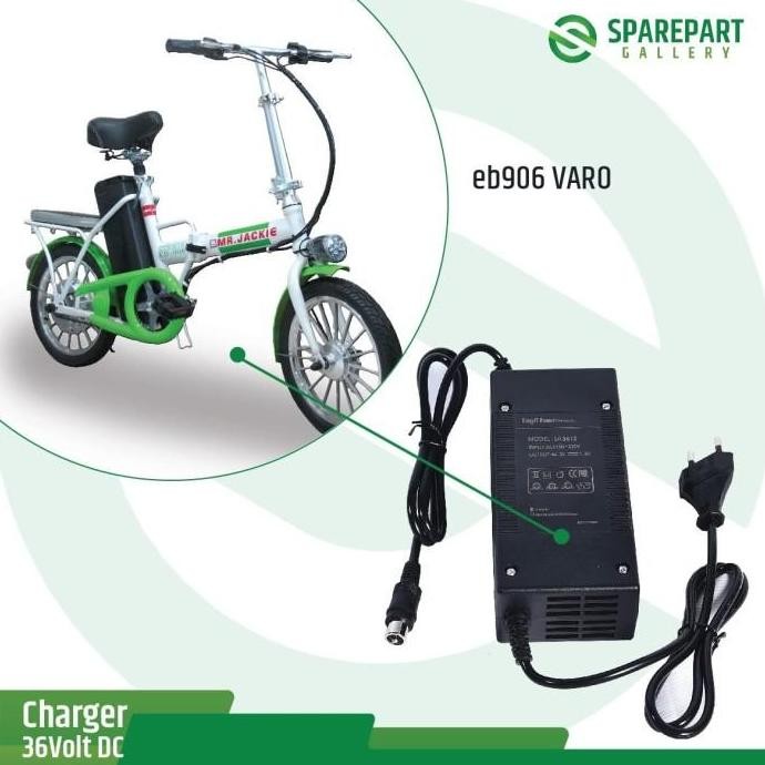 SALE SPAREPART CHARGER SEPEDA LISTRIK 36V DC MR.JACKIE EB904 & EB906 ORIGINAL
