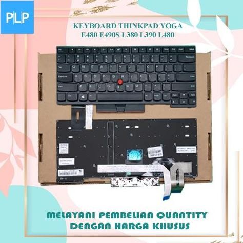 Promo Keyboard Lenovo Yoga E480 E490S L380 L390 L482 - Keyboard Internal Original