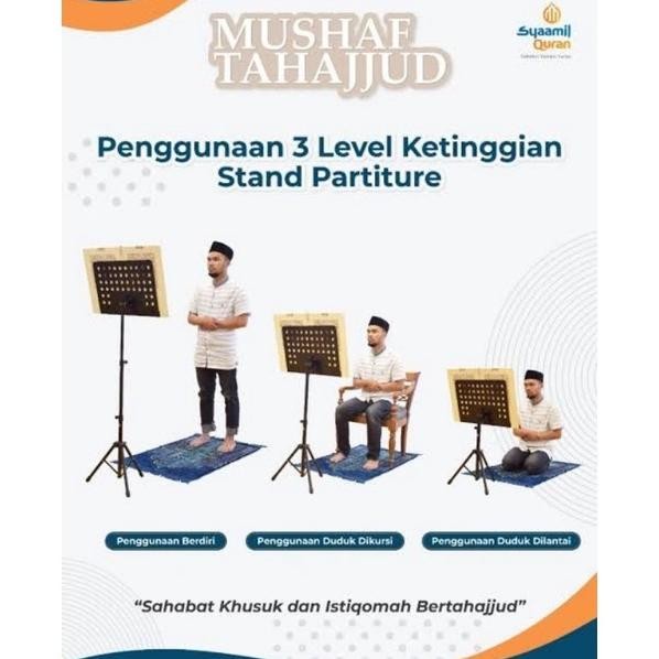 rt-4 ed-76 Standbook Tripod Standing Penyangga Al Quran - Stand Buku Rehal- Rekal- Lekar Berdiri Sta