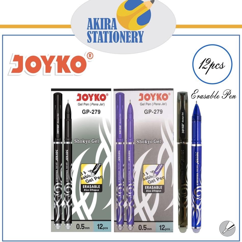 

Pulpen Joyko Shokyo Gel Gp 279 0.5 Mm Hitam U Erasable Pen Gp279 05Mm Bla Blue Bisa Hapus Pak 12 Pcs