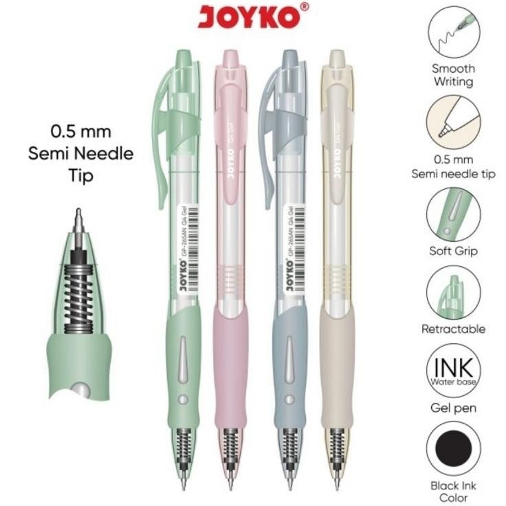 

Pulpen Joyko Q4 Gel Gp265An 12 Pcs
