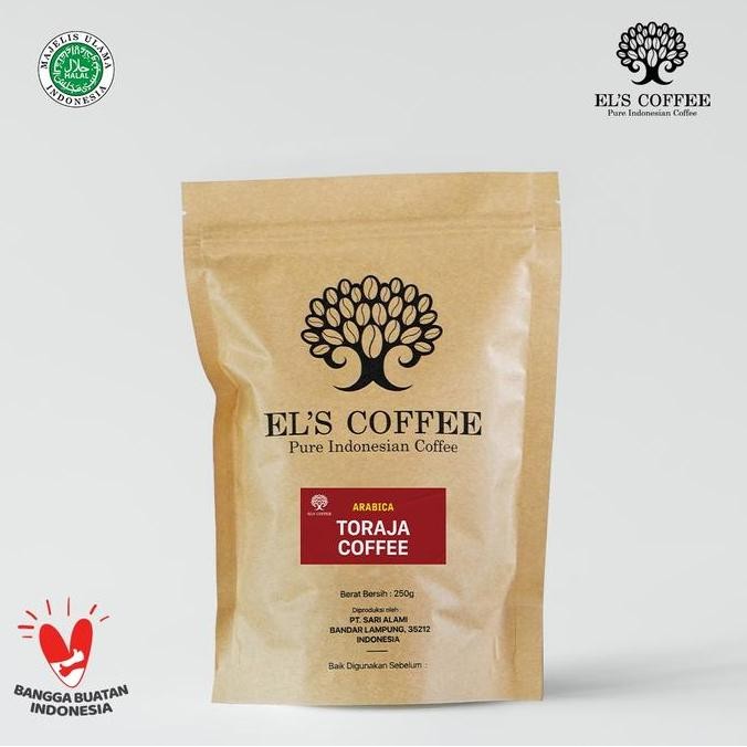 

READY KOPI ARABIKA TORAJA 250GR - EL'S COFFEE SIGNATURE BLEND