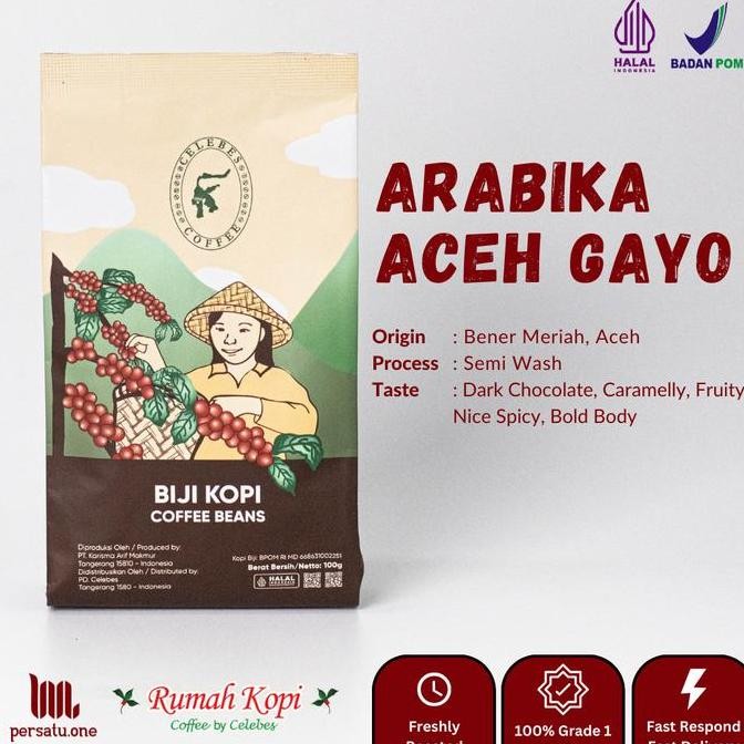 

READY KOPI ARABIKA ACEH GAYO CELEBES | BIJI/BUBUK | ESPRESSO ROAST PREMIUM