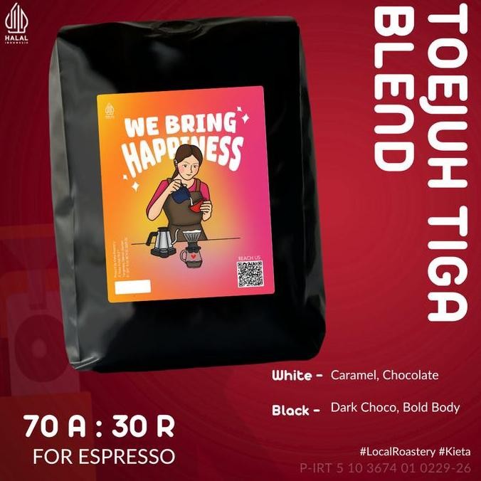 

READY BIJI KOPI ESPRESSO BLEND BINTANG TOEDJOE 1KG | KOMPOSISI ARABIKA ROBUSTA 70/30
