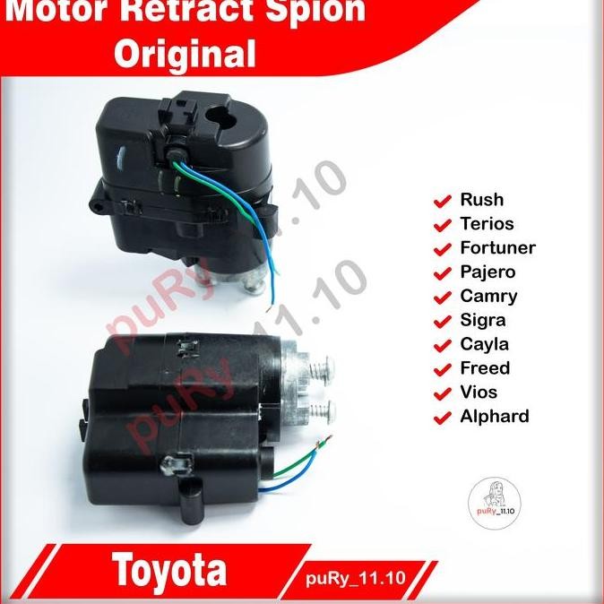 dinamo retract otomatis spion lipat mobil yaris vios camry pajero fortuner innova reborn alphard har