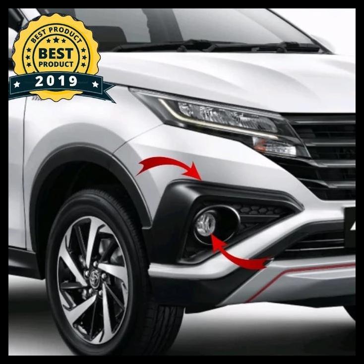 HOT DEAL FOGLAMP ALL NEW TERIOS 2018 PAKET RING FOGLAMP TRD HITAM BOHLAM LED 