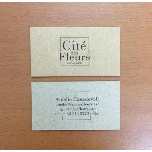 

Kartu Nama Samson Kraft Print Dua Sisi Bolak Balik