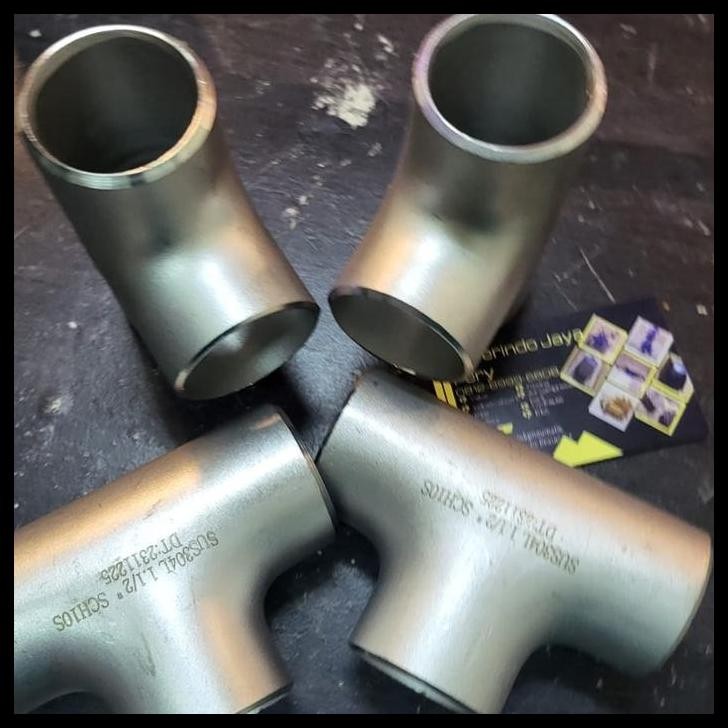 TERMURAH TEE LAS SCH 40 STAINLESS SS304 4" INCH SS304 SCH40 