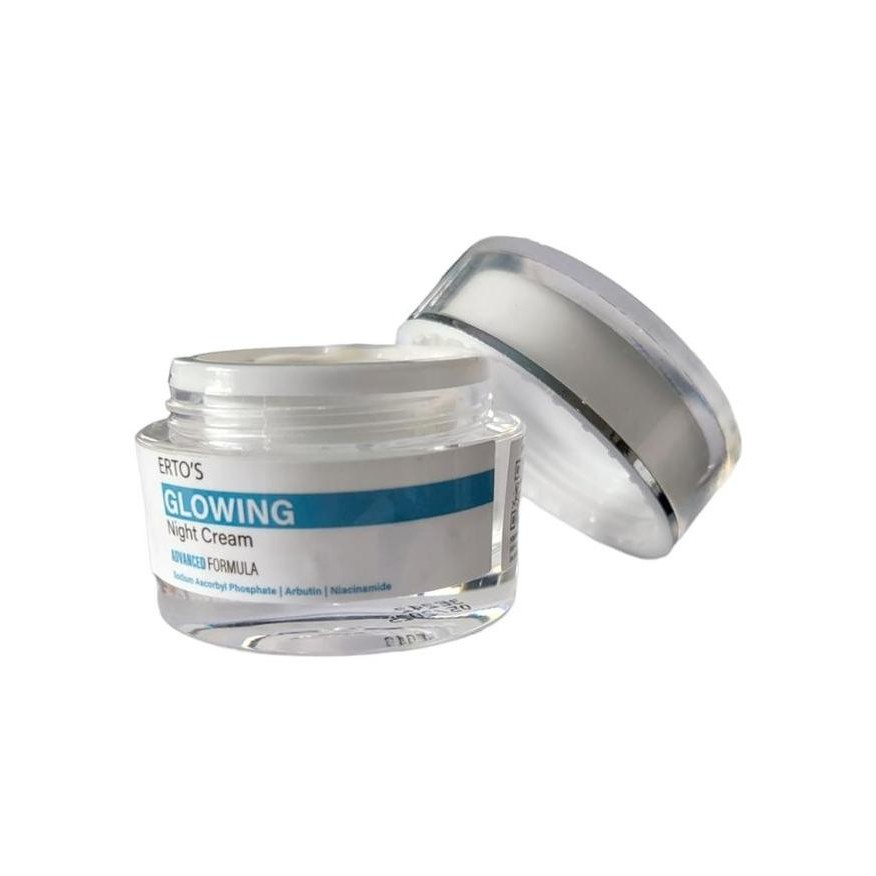 New Stock - Ertos Glowing Night Cream Original Bpom - Glowing Night Cream Ertos