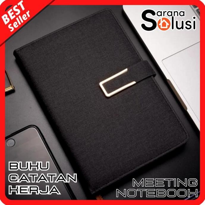 

Buku Catatan Meeting Kulit A5 Desain Elegan Mewah Untuk Profesional