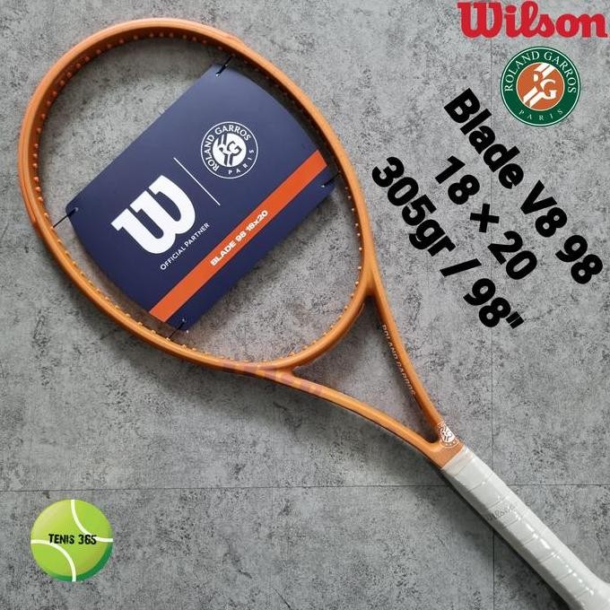 Terlaris Raket Tenis Wilson Blade 98 18x20 Roland Garros RG ( 305gr / 98" ) Best seller