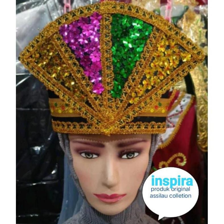 As23 Topi Tari Saman Aceh/Topi Khas Tari Saman/Mahkota Tari Saman Aceh