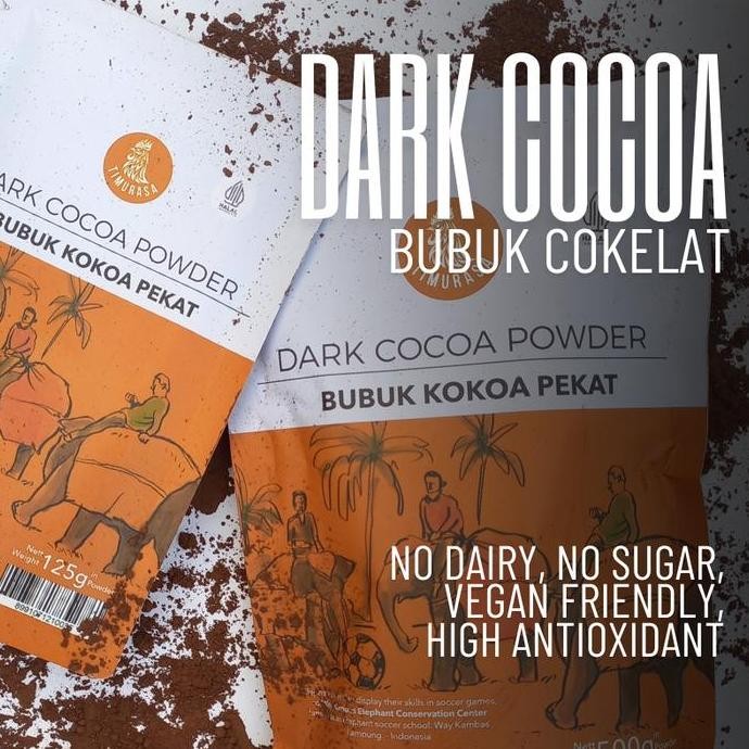

Original Timurasa Dark Cocoa Powder 125gr - Bubuk Cokelat Pekat Bebas Gula & Susu