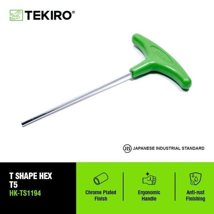 TEKIRO KUNCI L MODEL T 5 / KUNCI L MODEL SHAPE HEX T5 / TOOLS  KUNCI ALAT PERKAKAS