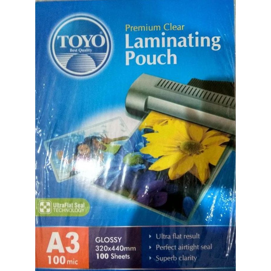

Promo PLASTIK LAMINATING TOYO UKURAN A3 COD