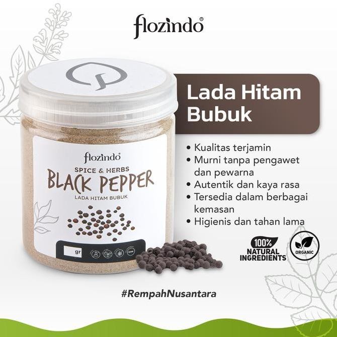 

Original Flozindo Lada Hitam Bubuk 500gr - Black Pepper Powder Premium