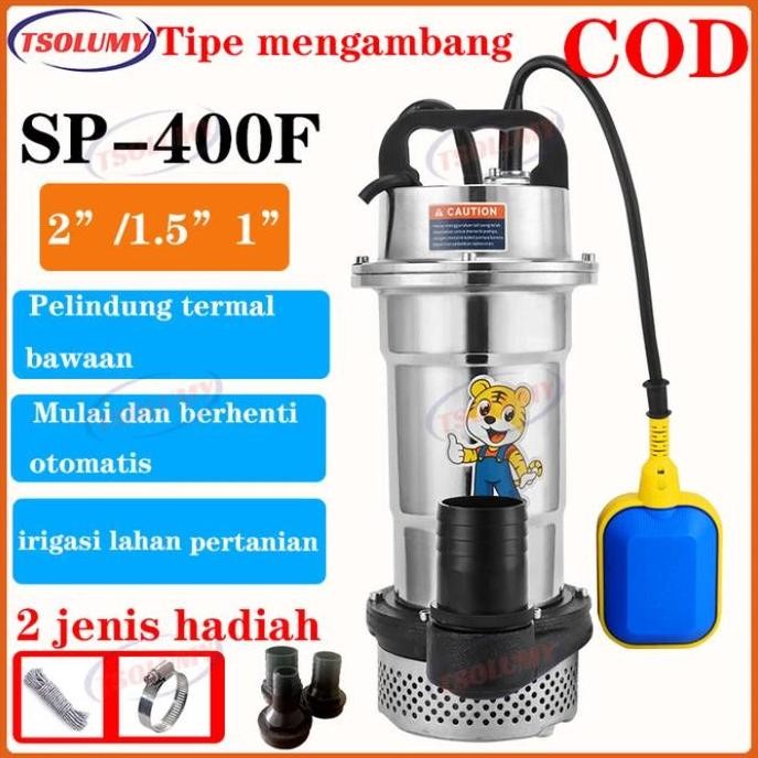 Pompa Celup Somy Sf-400F 2" Pompa Celup Kolam Ikan/Irigasi Pertanian Asli